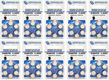 Premium Batteries Size 675, ZA675, PR44, P675 1.45V Zinc Air Hearing Aid Batteries Blue Tab (60 Batteries)