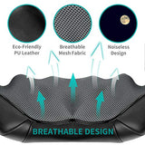 Nekteck Shiatsu Neck and Back Massager with Soothing Heat, Electric Deep Tissue 3D Kneading Massage Pillow for Shoulder, Leg, Full Body Muscle Pain Relief, Car, Office and Home Use