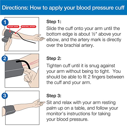 Microlife Wide-Range Replacement Blood Pressure Cuff for Upper Arms 8.7-16.5-Inch