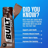 Built Puffs Bars, 12 Count Protein Bar - High Protein Energy Bars, Collagen, Gluten Free, Chocolate Covered, Low Carb, Low Calorie, Low Sugar, Delicious Protein, Healthy Snack (Mint Brownie)