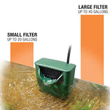 Zilla Aquatic Pet Reptile Internal Water Filter, For Up To 20 Gallons