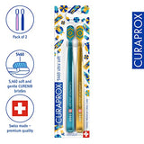 Curaprox CS 5460 Ultra-Soft Toothbrush, Summer 2022 Special Edition, Pack of 2