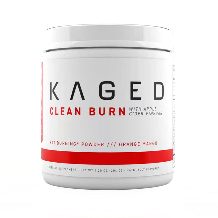 Kaged Thermogenic Powder | Clean Burn | Orange Mango | Men & Women | Weight Management Supplement | Organic Caffeine | Apple Cider Vinegar | 30 Servings