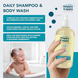 Happy Cappy Dr. Eddie's 3 Step Skincare Solution for Baby's Sensitive Skin | for Cradle Cap, Seborrheic Dermatitis, Dandruff, Dry, Itchy, Irritated, Eczema Prone Skin, Gift Box Set, 3 Pieces