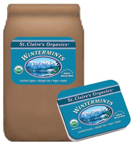 St. Claire's Organic Breath Mints (Wintermint, 27 Ounce Refill Bag, ov