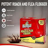 Bengal Concentrated Roach &Flea Fogger - Roach Killer Indoor Infestation Spray - Flea Foggers for Home Indoor - Bug Spray - Pest Control -Available with Premium Quality Centaurus AZ Gloves- 3-2.7oz