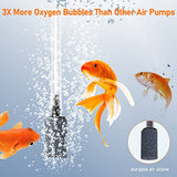 Aquarium Air Pump Aerator Pump: Upgraded Ultra Silent Air Pump for Fish Tank High Energy Saving Fish Tank Aerator Aquarium Accessories with Check Valve Air Stone 1-15 Gallon Fish Tank Bubbler 1W