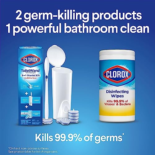 Original Clorox ToiletWand Disinfecting Refills, Rainforest Rush, 30 Ct (Package May Vary)