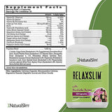 NaturalSlim Relaxslim for Metabolism, Helps Control Appetite, Fat & Stress Support - Adaptogen Supplements w/Rhodiola Rosea & Ashwagandha - Source of Natural Energy - 120 Capsules