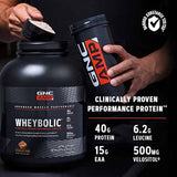 GNC AMP Wheybolic | Targeted Muscle Building and Workout Support Formula | Pure Whey Protein Powder Isolate with BCAA | Gluten Free | 25 Servings | Chocolate Fudge