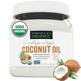 Organic Coconut Oil - Unrefined and Cold-Pressed, Natural Hair Oil, Skin Oil and Cooking Oil with Fresh Flavor, Non-GMO Extra Virgin Coconut Oil (Aceite de Coco), USDA Organic, 32 oz