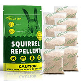 TSCTBA Squirrel Repellent Outdoor Pouches, Chipmunk Repellent Outdoor, Squirrel Deterrent, Chipmunk Deterrent, Squirrels Repellant for Bird Feeders/Attic, Keep Squirrel Away for Garden/Plant-8P