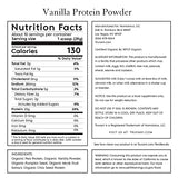 Truvani Organic Vegan Protein Powder Vanilla - 20g of Plant Based Protein, Pea Protein for Women and Men, Non GMO, Gluten Free, Dairy Free (10 Servings)