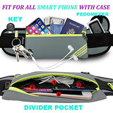 Running Belt Waist Pack Bag Fanny Pack for Phone Men Women,Thin Runners Pouch Belt for Hiking Walking Sports Cycling Traveling Money Belt,Phone Carrier Waistband for Wallet Gray