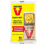 Victor Easy Set Mouse Trap - 18 Pack (72 Total Traps)