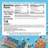 CLIF BAR Minis - White Chocolate Macadamia Nut Flavor - Made with Organic Oats - Non-GMO - Plant Based - Snack-Size Energy Bars - 0.99 oz. (20 Pack)