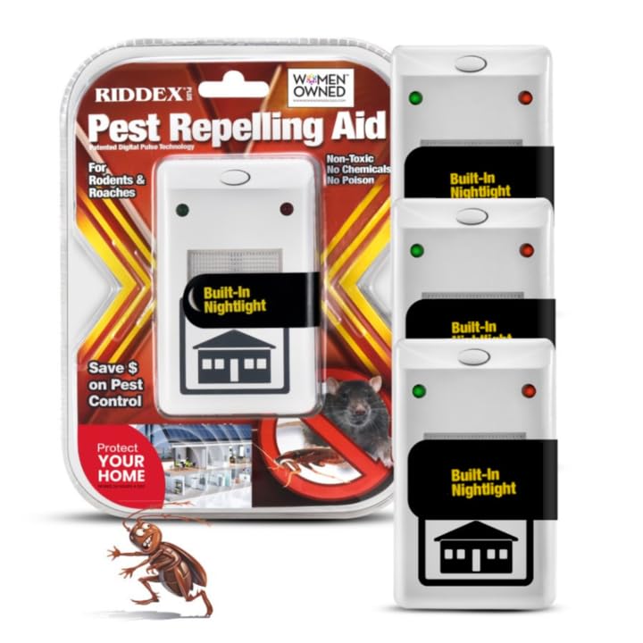 RIDDEX Plus Insect Repellent | Plug in, Mouse Deterrent - Pest Control