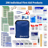 First Aid Only 442 All-Purpose Emergency First Aid Kit for Home, Work, and Travel, 298 Pieces