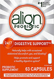 Align Probiotic, Probiotics for Women and Men, Daily Probiotic Supplement for Digestive Health*, #1 Recommended Probiotic by Doctors and Gastroenterologists‡, 63 Capsules