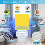 Flying Insect Trap Plug-In, 2023 Upgrade Mosquito Killer, Safe Non-Toxic UV Light Attractant Indoor Plug-In Night Light Fly Trap with Sticky Pad for Flies, Gnats, Moths(2 Pack, White)