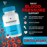 (3 Pack) Glucotrust Capsules, Gluco Trust Blood-Sugar Pills Original - Glucotrust Reviews Supplement Maximum Edge Advanced Formula Gluctrust Tablets Glucose Complex Balance Health (180 Capsules)