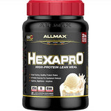 ALLMAX HEXAPRO, French Vanilla - 2 lb - 25 Grams of Protein Per Serving - 8-Hour Sustained Release - Zero Sugar - 21 Servings