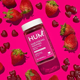 HUM Hair Strong - Daily Gummies with Biotin to Improve Hair Growth - Fo Ti, Folic Acid, Zinc, Vitamin B12 & PABA to Support Healthy Hair, Skin and Nails for Women and Men (30-Day Supply)