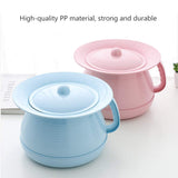 OOCOME Chamber Pot Bedpan Urinal Bottle Urine Pots Potty Pee Bucket Bedside Urinal with Lids to Prevent Odors, Suitable for Kids, Women and Men (Pink)