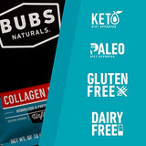 BUBS Naturals Unflavored Collagen Peptides Powder - Best Proteins for Joints & Skin - Pasture Raised Grass Fed - Keto Friendly, Whole30 Approved, Non-GMO, Dairy & Gluten Free (10oz Bag) 14 Servings