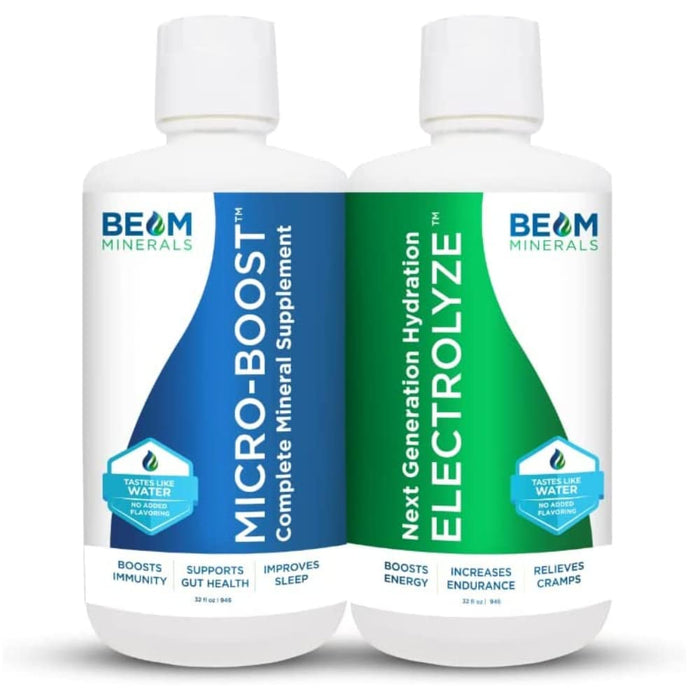 BEAM Minerals Micro-BOOST Humic Mineral Blend | Plant-Based Multi Minerals Supplement & Electrolytes Liquid | Micronutrients Supplements | Deficiency Support | Pure Natural Antioxidant | Keto Friendly