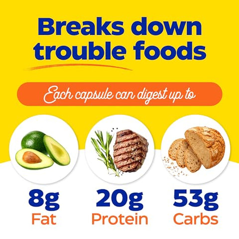 Enzymedica Digest Spectrum, Enzymes for Multiple Food Intolerances, Breaks Down Problem Foods, 90 Capsules (FFP)