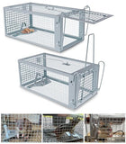 2 Packs Humane Rat Trap, Mouse Traps Indoor, Small Rodent Animal-Chipmunk, Squirrel and Other Live Animal Cage Catch and Release