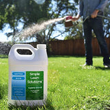 Superior 15-0-15 Liquid Fertilizer Nitrogen & Potash Lawn Food - Concentrated Spray- Any Grass Type- Simple Lawn Solutions Green, Growth - Humic Acid - Phosphorus-Free (1 Gallon)