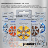 Power One Size 13 Hearing Aid Batteries (120) (p13-120)
