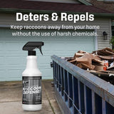 Exterminator’s Choice - Raccoon Defense Spray - 32 OZ - Natural, Non-Toxic Raccoon Repellent - Quick and Easy Pest Control - Safe Around Kids and Pets