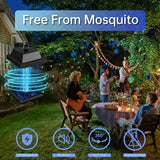 WVV Bug Zapper, 4200V Electric Mosquito Zappers Killer ,Electronic Light Bulb Lamp for Outdoor and Indoor (Metal A)
