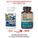 DEVA Vegan Probiotic with FOS Prebiotics Supplement - 2 Billion CFU with 100 MG of Prebiotics Per Serving for Men & Women - Non-Dairy Gluten Free - Naturally Shelf Stable - 90 Capsules