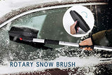 Zento Deals Snow Shovel Kit, 3-in-1 Snow Brush Kit, and Ice Scraper -Emergency Collapsible Design Snow Remover Set for Cars, Trucks, and Outdoors. Material Ice Scraper, Easy to Handle and Use