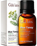 Gya Labs Organic Blue Tansy Essential Oils for Skin - Therapeutic Grade Blue Tansy Oil for Diffuser, Relaxation & Sleep - Organic Blue Tansy Face Oil for Soap Making (0.17 fl Oz)