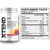 XTEND Original BCAA Powder Knockout Fruit Punch | Sugar Free Post Workout Muscle Recovery Drink with Amino Acids | 7g BCAAs for Men & Women | 90 Servings