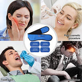 LotFancy Face Ice Pack Wrap for TMJ, Wisdom Teeth, with 4 Reusable Hot Cold Therapy Gel Packs, Pain Relief for Chin, Head, Oral and Facial Surgery, Dental Implants, Blue