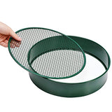 Garden Sieve, Soil Sieve with Interchangeable Mesh Sizes 3,6,9,12mm, Garden Riddle, Perfect Gardening Tool for Sifting Soil, Stones, and Compost