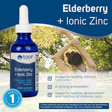 Trace Minerals | Elderberry + Ionic Zinc | Minerals to Support Healthy Immune Function | Strong Antioxidant | Non-GMO, Gluten Free, Vegan Certified | 2oz 40mg Zinc per serving