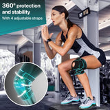 DR. BRACE ELITE Knee Brace with Side Stabilizers & Patella Gel Pads for Maximum Knee Pain Support and fast recovery for men and women-Please Check How To Size Video (Earth, Large)