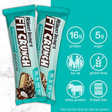 FITCRUNCH Snack Size Protein Bars, Designed by Robert Irvine, 6-Layer Baked Bar, 5g of Sugar & Soft Cake Core (9 Bars, Chocolate Coconut Almond)