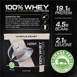 Muscle Feast 100% Grass-Fed Whey Protein, Pastured Raised Hormone Free All Natural, Vanilla, 5lb