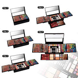 MISS ROSE M 187 Colors Professional makeup pallet Set Kit Combination, All in One Makeup Kit for Women Full Kit - include Eye shadows/Lipstick/Lip Gloss/Mascara/Foundations/Blushes/Eyebrow pencil/Eyebrow Powder/Nail file,Makeup Gift Set for women girls (0