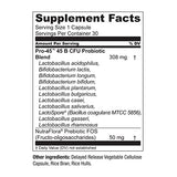 Live Conscious PRO45 Probiotics for Women & Men: Comprehensive Formula, 45 Billion CFU, 11 Strains, Dairy Free - w/Prebiotics and Probiotics - Promotes Immune & Gut Health - 30 Veggie Caps