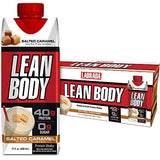 Lean Body Ready-to-Drink Salted Caramel Protein Shake, 40g Protein, Whey Blend, 0 Sugar, Gluten Free, 22 Vitamins & Minerals, 17 Fl Oz (Pack of 12)