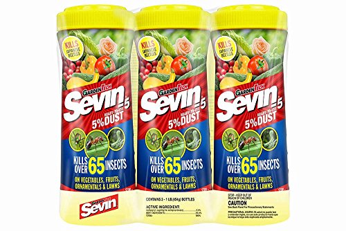 Sevin Ready-to-Use 5 Percentage Dust, 3 Pack, 1 LB Each